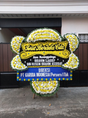 Papan Bunga Duka di Bangun Rejo