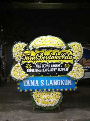 Papan Bunga Duka di Bangun Rejo