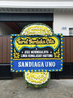 Papan Bunga Duka di Bangun Rejo